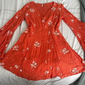 Free People Jasmine Embroidered Mini Dress